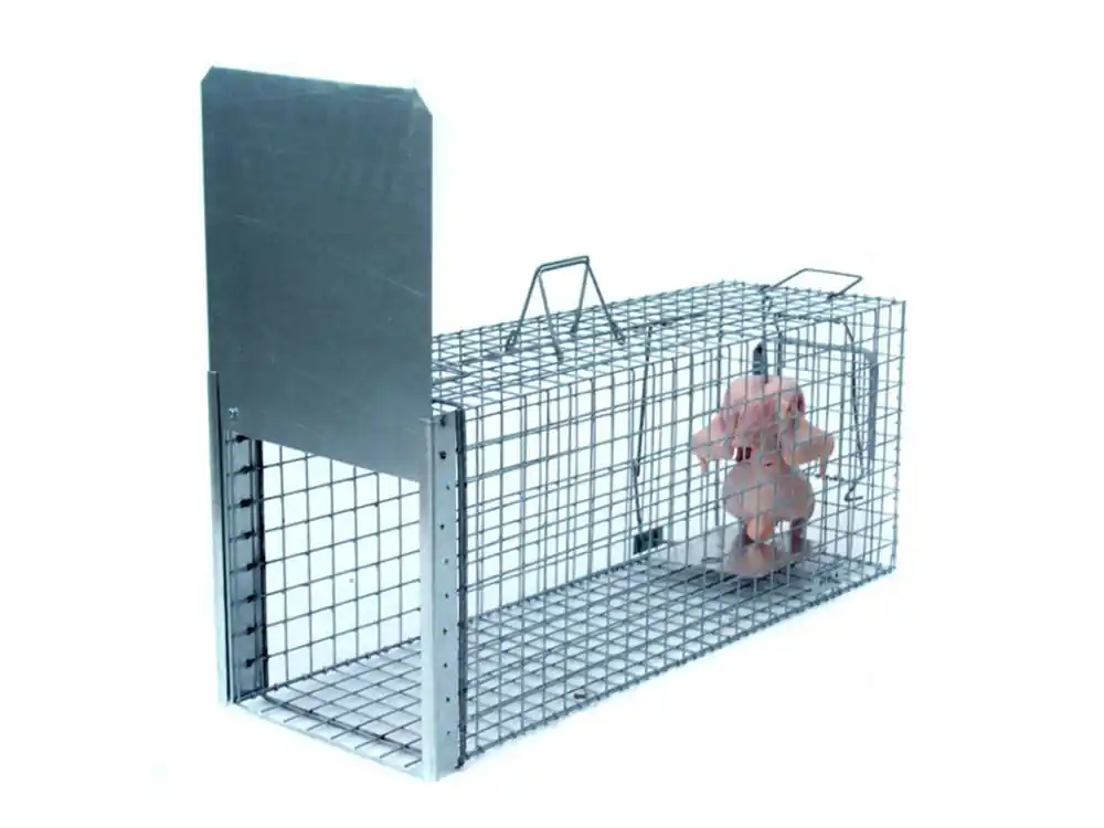 SK0020582-CZ20260306-083353-0-1772757234-profesionalni-past-na-lisky-kuny-a-kocky-trap-st105x34x42.j Záruka V Ceně Profesionální past na lišky, kuny a kočky TRAP ST105x34x42