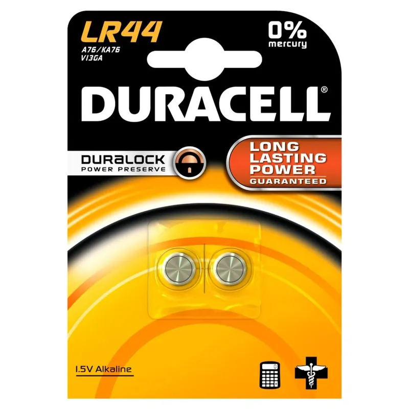 DURACELL Baterie  knoflíková ALKALINE LR44 1,5V blistr 2ks Velkoobchod